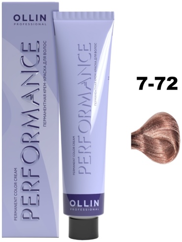 Ollin Professional Performance 7/72 русый коричнево-фиолетовый крем-краска 60 мл