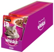 Whiskas кусочки в желе говядина, ягненок 75 г 28 шт