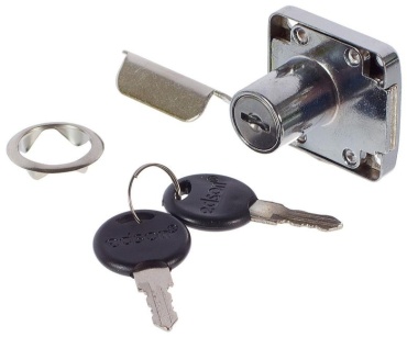 Замок EDSON L010 19/22 CHROME, 1 шт, металл, серый