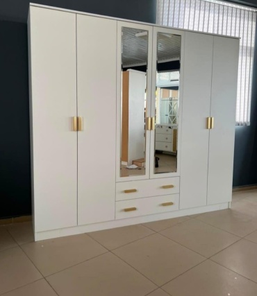 Распашной шкаф AsiaBrand Патриот 010203, 260x215х50 см, белый