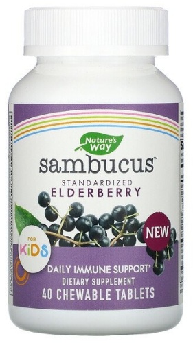 Nature's Way БАД Sambucus Standardized Elderberry for Kids 40 таблеток