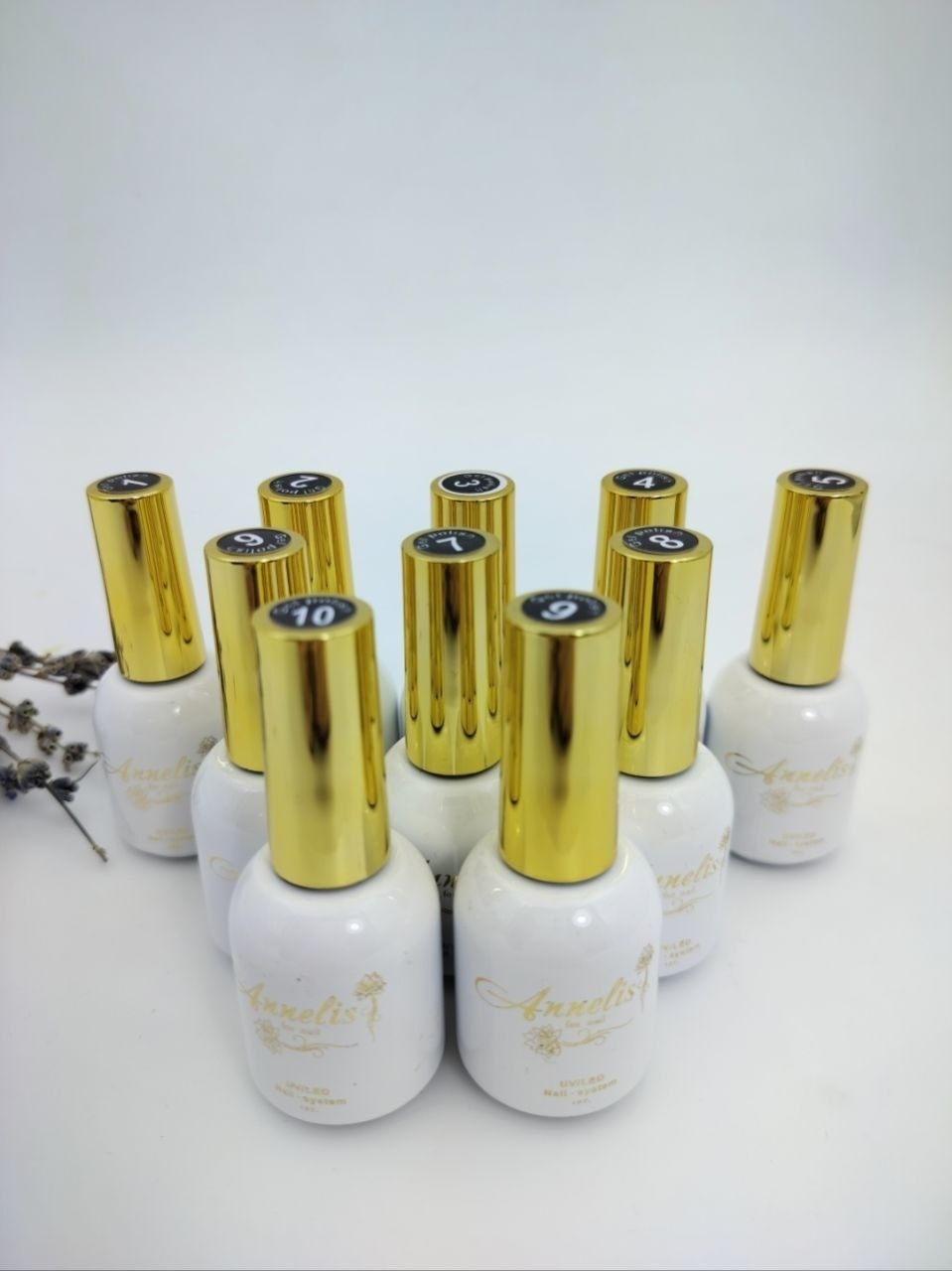 Annelis набор гель-лаков Classic 01,02,03,04,05,06,07,08,09,10 камуфлирующее 100 мл