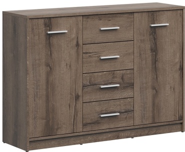 Комод BRW Брест Непо, 118.50x33.50x83.5 см, коричневый