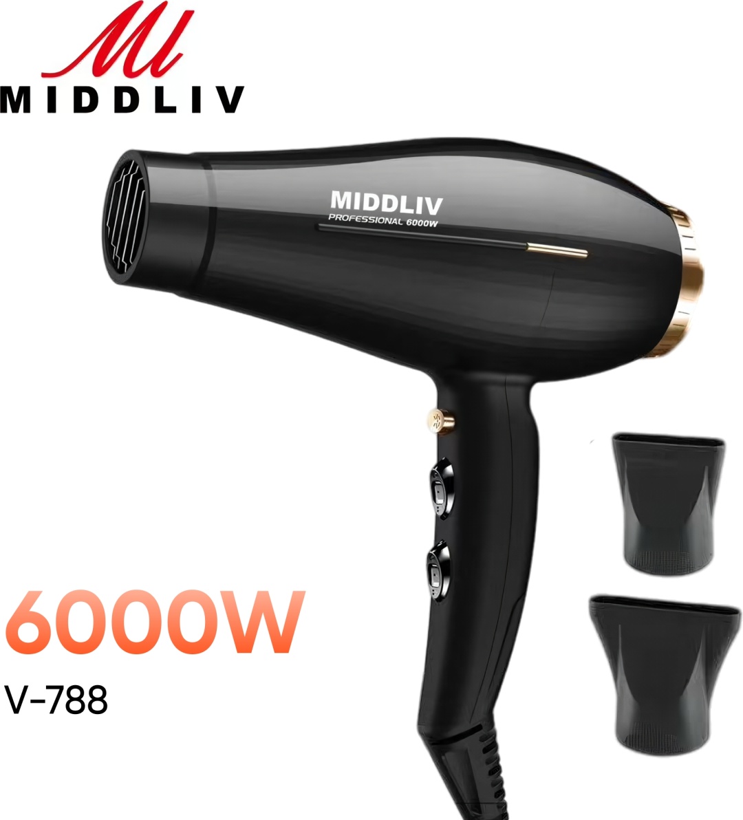 MIDDLIV V-788 фен черный