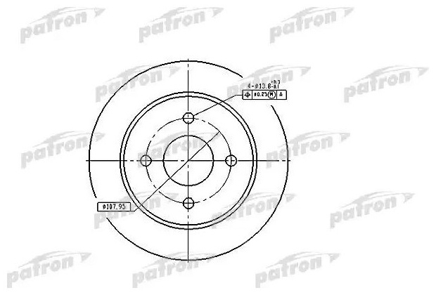 Диски PATRON задние PBD2623