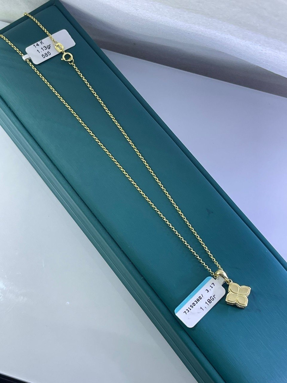 Колье Italian Gold 991213 длина 45 см вес 2.31 г золото, без вставок