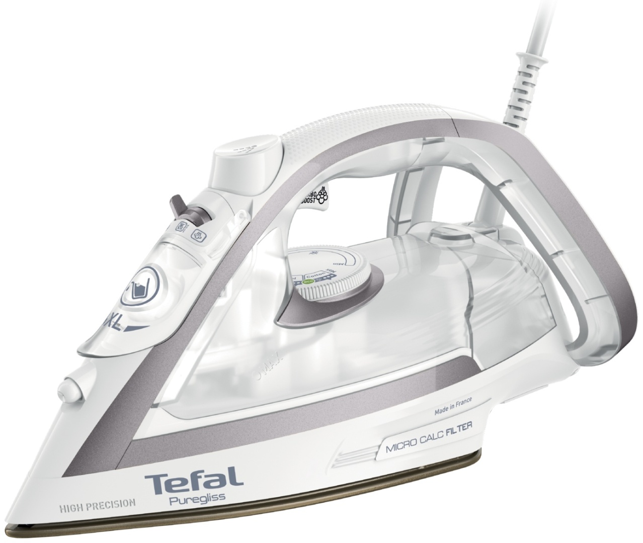 Купить Утюг Tefal Puregliss FV8043E0 белый, серебристый в кредит в ...