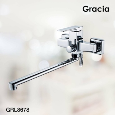 Смеситель для ванны Gracia GRL8678, латунь, цвет хром
