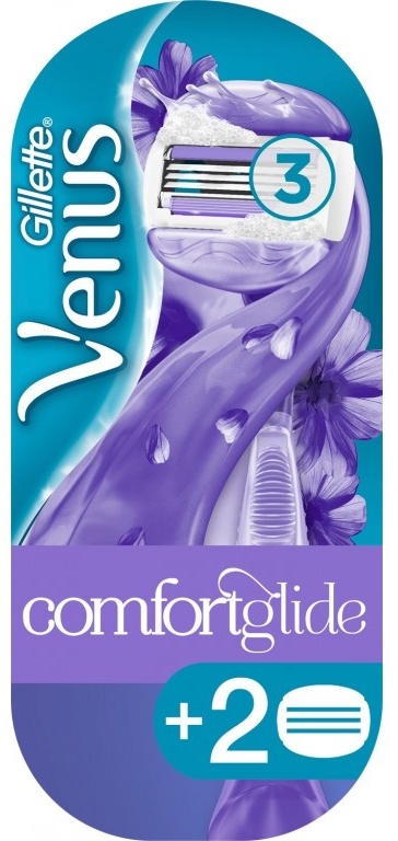 Gillette Venus Сomfortglide бритвенный станок 1 шт + сменные кассеты 2 шт