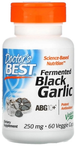Doctor's Best Fermented Black Garlic ABG10 60 капсул