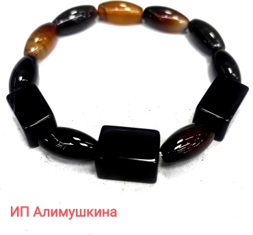 Браслет длина 16 см агат, агат