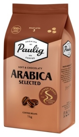 Кофе Paulig Arabica Selected зерновой в пакете 1000 г