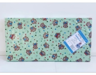 Детский матрас Сладкий сон Мишка 59x119x10 см, беспружинный, бязь