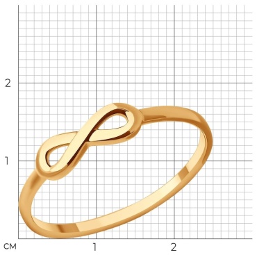 LUXOR JEWELRY 019247 17 1.01 размер 17 вес 1.01 г золото, без вставок
