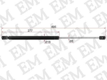 EM E-ST-81780-0U200-M для Hyundai Accent/Solaris 2010-2016 черный