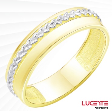 Lucente ZU-30-61-0071-00_17 размер 17 вес 2.56 г золото, без вставок