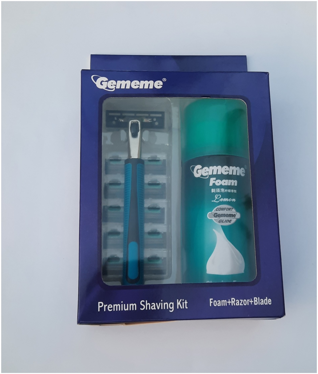 Gememe Premium Shaving Kit синий сменные кассеты 5 шт