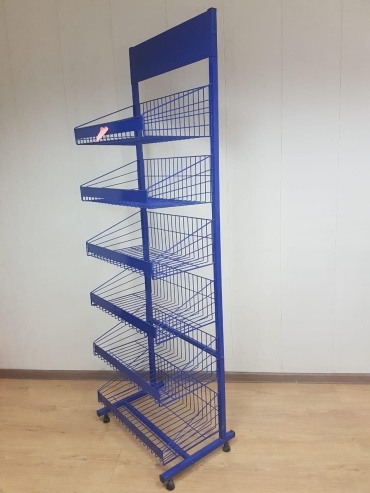 Стеллаж торговый ABBOTT 60x33x185, полок 6 шт