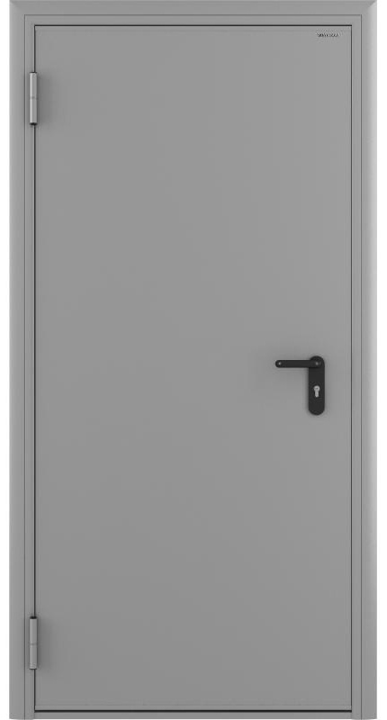 Дверь противопожарная Doorhan EI60/RAL7035 2050x980 мм, сталь, левая
