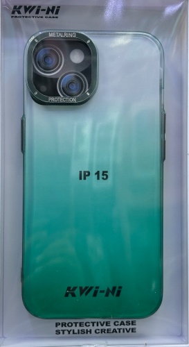 Чехол KWi-Ni для Apple iPhone 15 зеленый