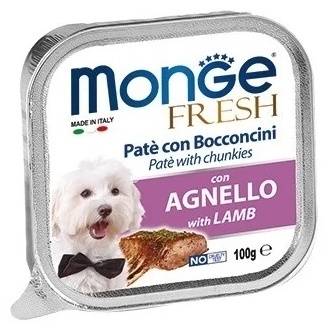 Корм Monge Fresh с ягненком для всех пород 100 г 1 шт