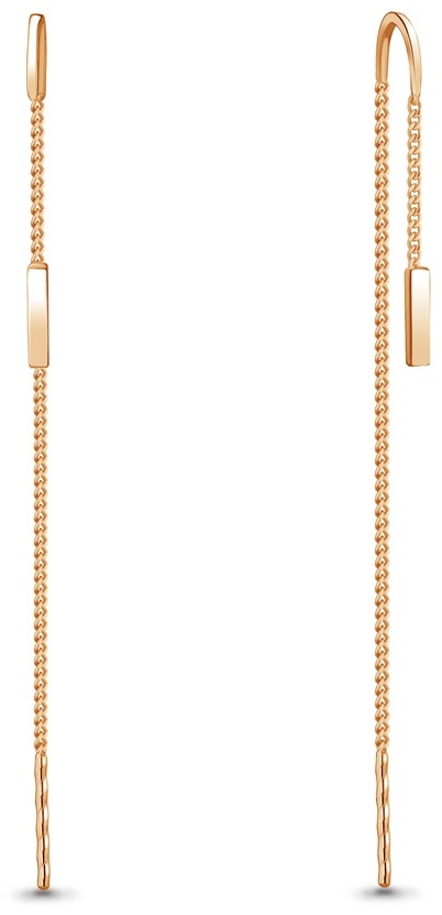 Серьги-цепочки AQUAMARINE 33144-aq2 вес 0.95 г серебро, без вставок