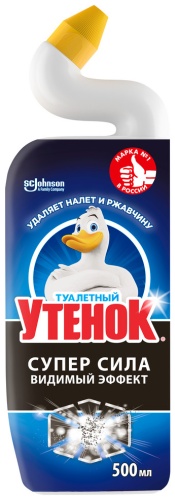 Жидкость ТУАЛЕТНЫЙ УТЕНОК Супер сила видимый эффект 0.5