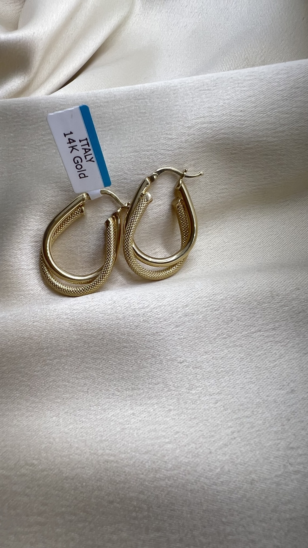 Серьги Italy Gold 972482284 вес 4.31 г золото, без вставок