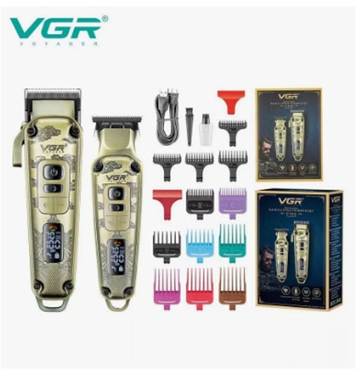 VGR Professional набор для стрижки V-634 золотой