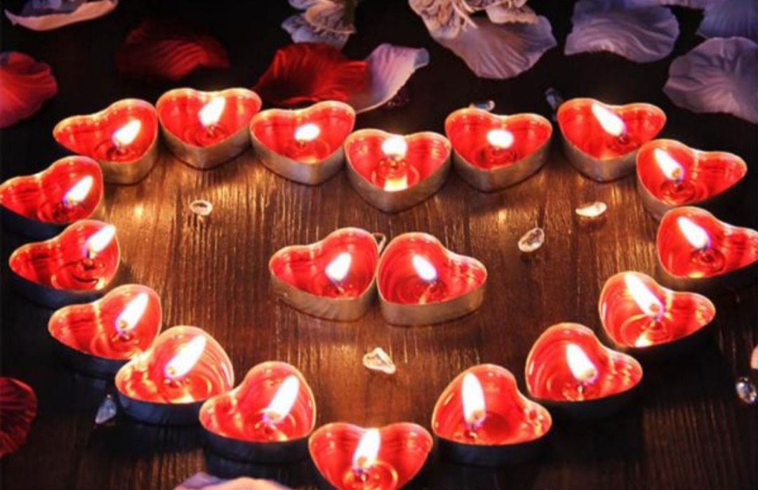 Декоративная свеча Romantic Love F-001 1 см, 50 шт