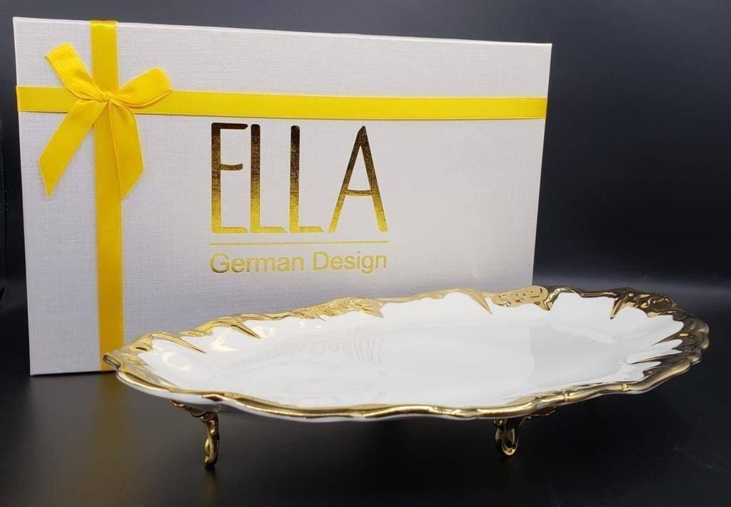 Блюдо ELLA 35х23 см, фарфор, 8 шт