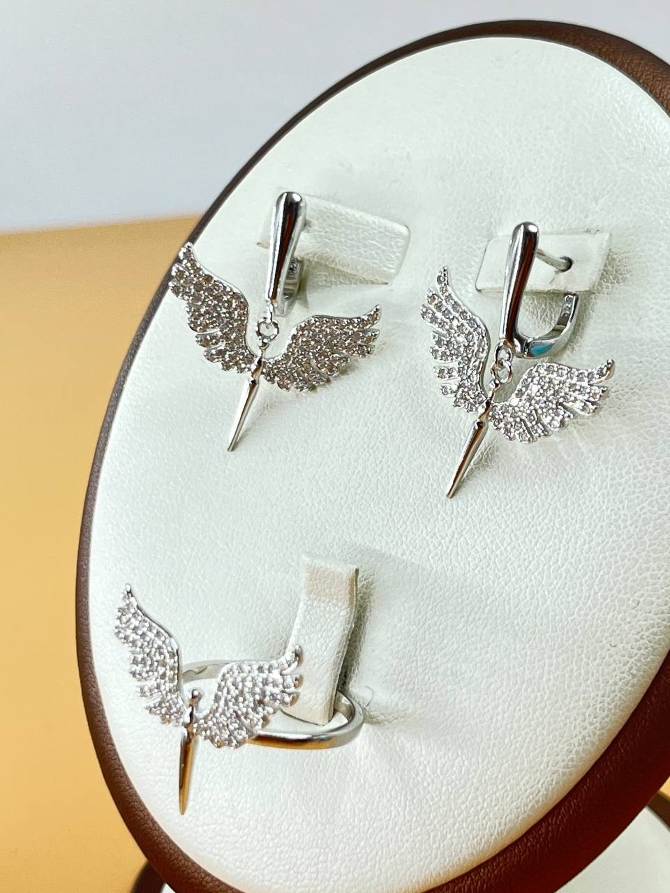 Accessories SET5841 вес 7 г серебро, фианит Swarovski