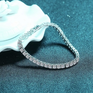 Ipekyolu Jewellery 13/090424AY длина 18 см, вес 10 г серебро, плетение теннис