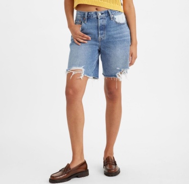 Джинсовые шорты Levis синий