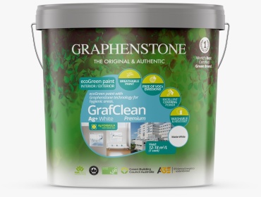 Graphenstone водно-дисперсионная GrafClean Ag+ противомикробная и антибактериальная 1 л, белый цвет