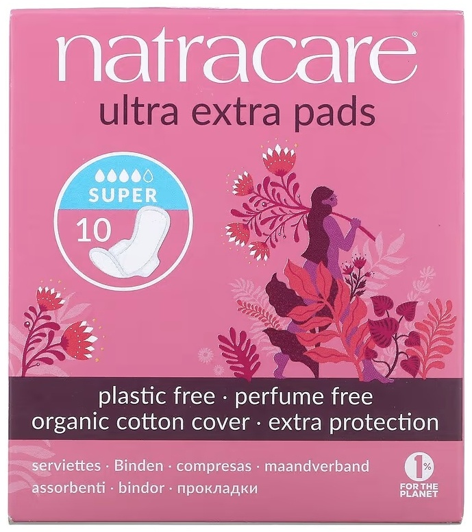 Natracare прокладки Ultra Extra Pads Super 10 шт
