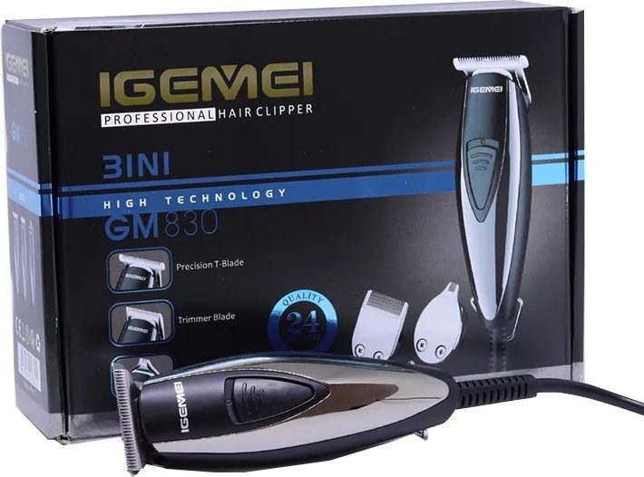 Gemei машинка для стрижки GM830 черный