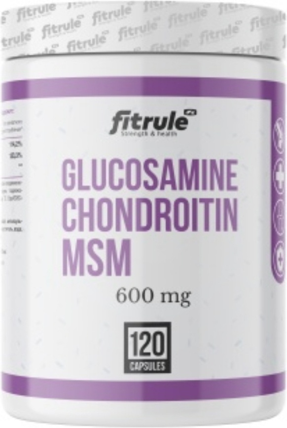 Купить Fitrule Glucosamine + Chondroitin + MSM 120 капсул в Алматы ...