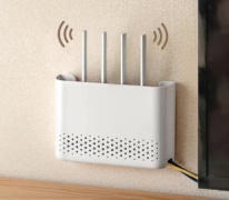 Полка, короб для роутера, 25х6x17 см, белый