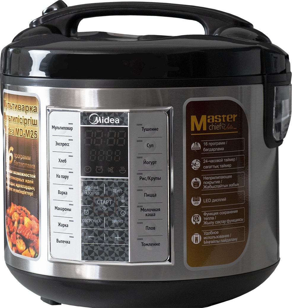Мультиварка Midea MD-M25 черный, серебристый