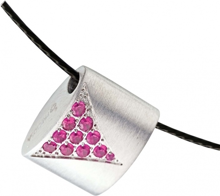 Подвеска Presiosa натуральная кожа, кристаллы Swarovski