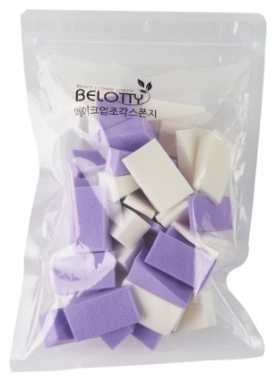 Belotty спонж скошенный полиуретан 40 шт