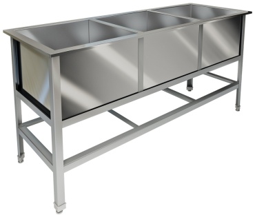 Ванна моечная Hessen ВМ 3/6 , 185x65x87 см