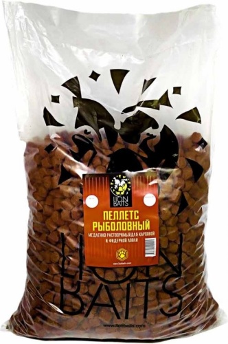 Пеллетс медленно растворимый LION BAITS криль 16 мм