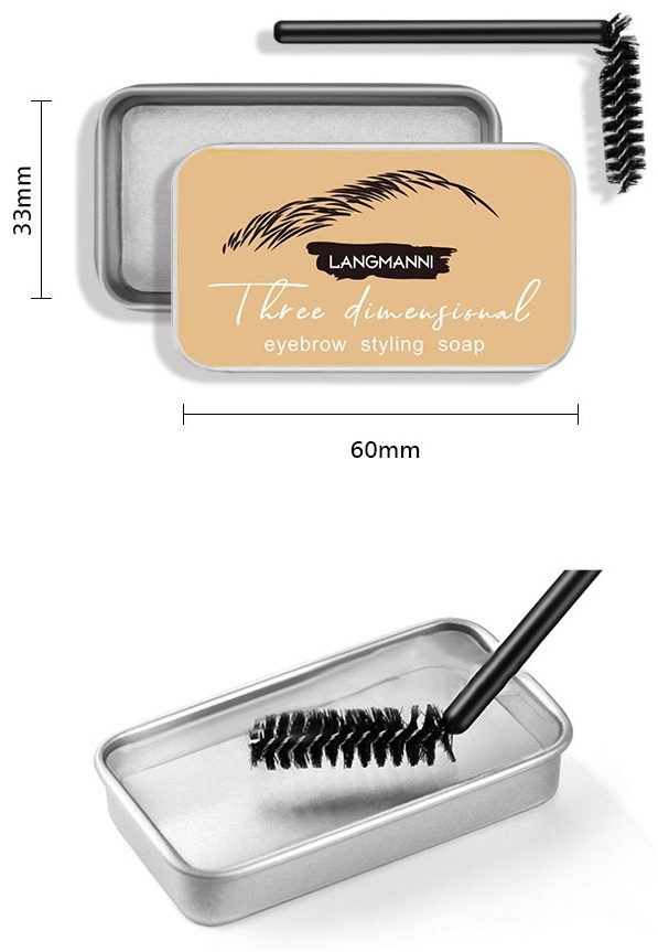 LANGMANNI мыло Waterproof Color Fixation Natural Wild прозрачный 0.08 мл