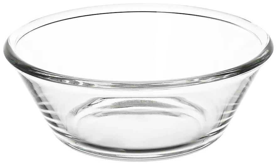 Миска IKEA Вардаген 20х20 см, стекло, 1 шт