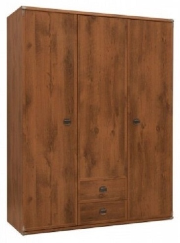 Распашной шкаф Гербор Индиана, 150x195.5х57 см, коричневый