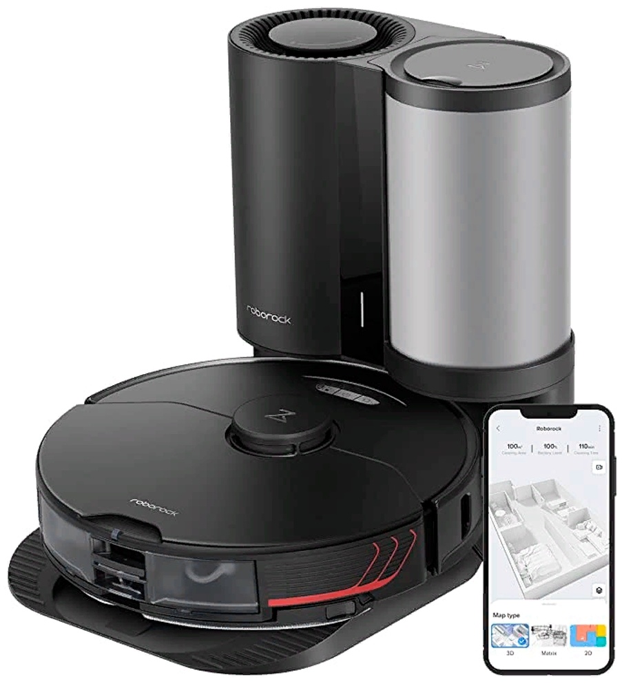 Робот-пылесос Roborock S7 MaxV Plus черный