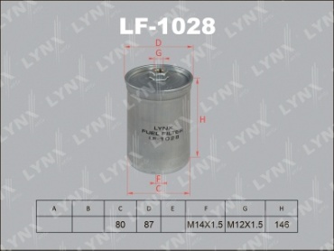LYNXauto топливный фильтр LF-1028