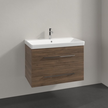 Тумба с раковиной Villeroy&Boch A89100VH, 78x51x45 см, темно-коричневый